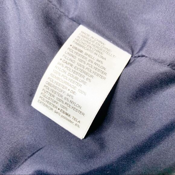 LARK & RO Navy Blue Quilted Winter Puffer Coat - Picture 11 of 11